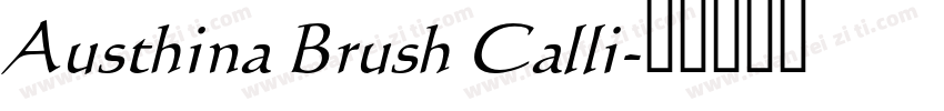 Austhina Brush Calli字体转换